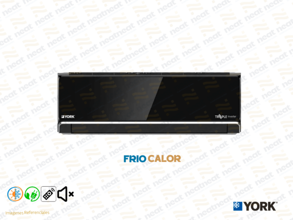 AIRE ACONDICIONADO SPLIT PARED TRIPLE INVERTER FRIO CALOR YORK 12 000 BTU/HR