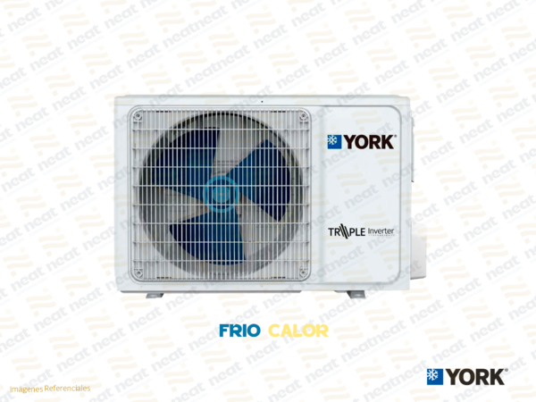 AIRE ACONDICIONADO SPLIT PARED TRIPLE INVERTER FRIO CALOR YORK 12 000 BTU/HR - Imagen 2